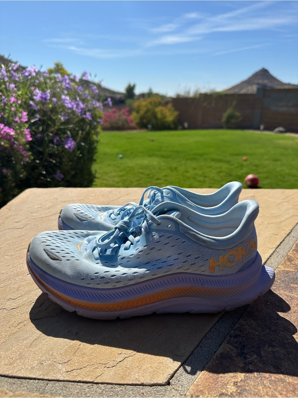 HOKA Women's Light Blue Running Shoes Size 10